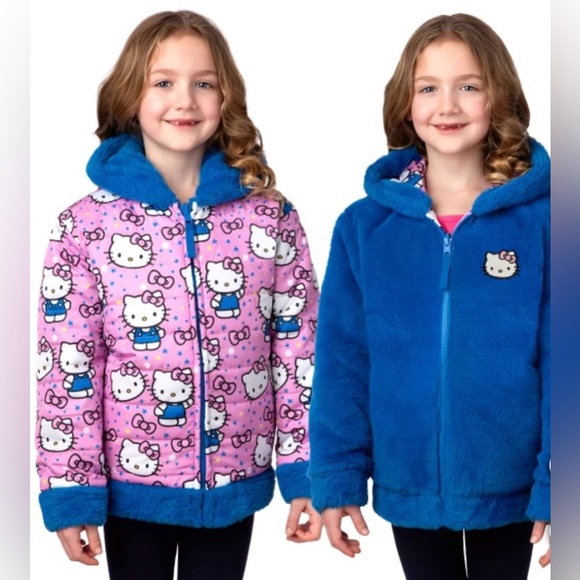 Hello Kitty Character Kids' Reversible Jacket - Picture 1 of 5